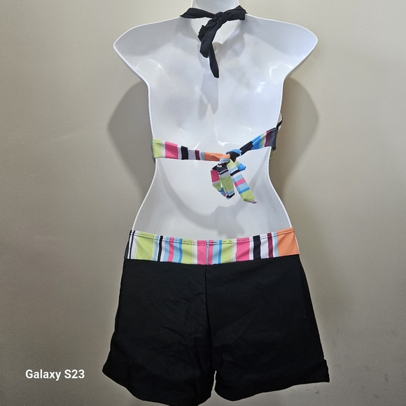 Tankini Swimwear, Tribal Sporty Bikini Push Up Swimwear Women Meduim - Picture 3 of 8